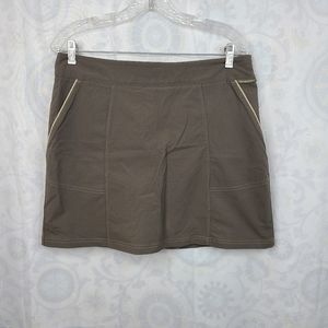 Ex Officio olive green women's active hiking skort size 12
